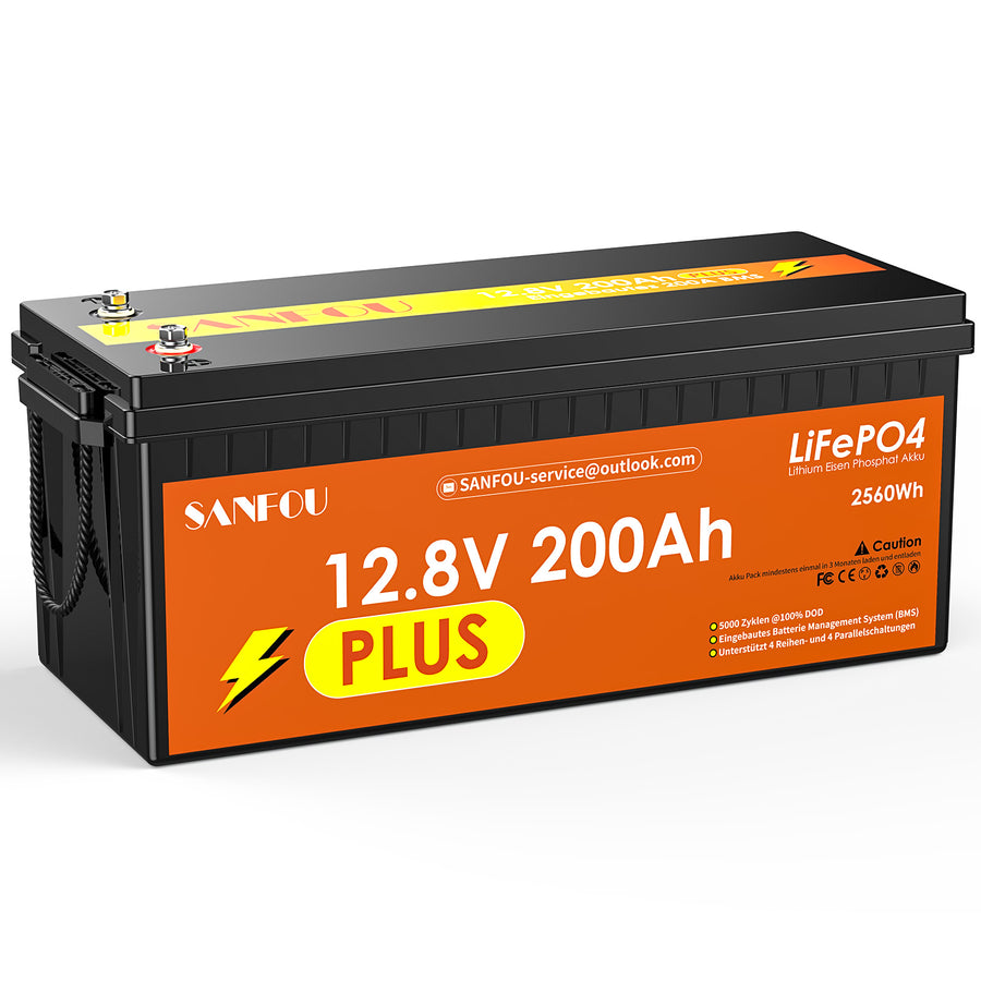 Sanfou 128v 200ah Plus Lifepo4 Battery Built In 200a Bms 1183