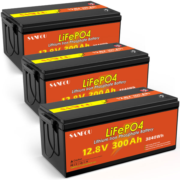 SANFOU 12.8V 300Ah LiFePO4 Battery Pack3